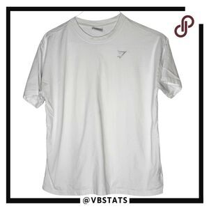 Gymshark Men's Training Oversized Cotton Short Sleeve T-Shirt White Size Small